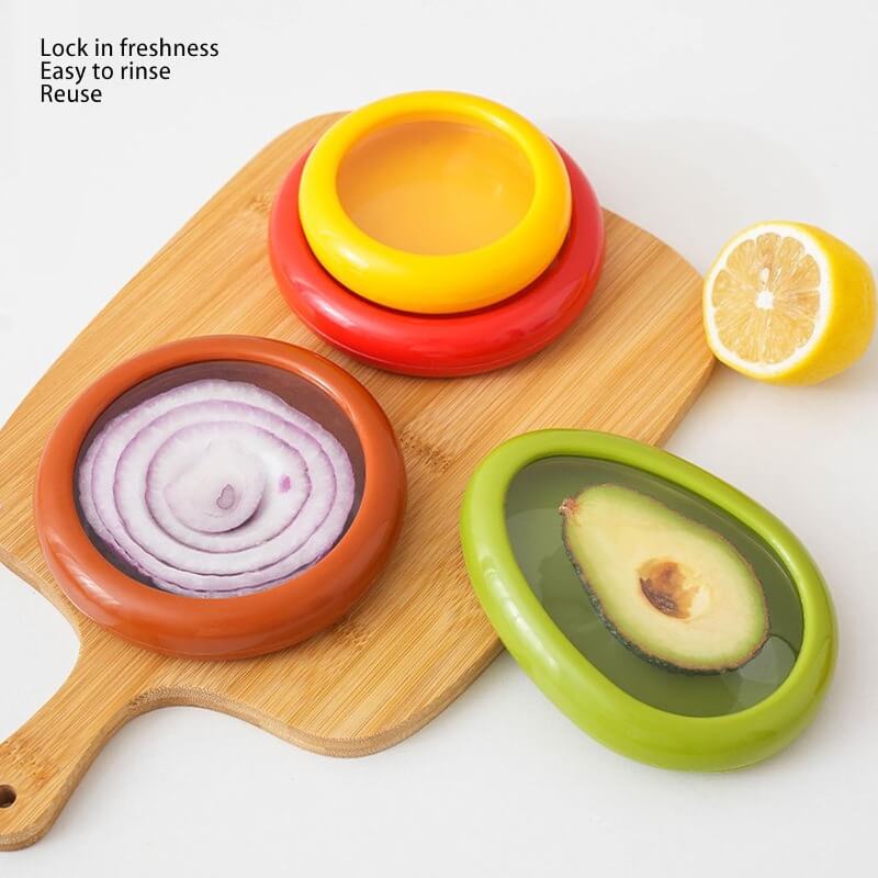 🥝4pcs Stackable Plastic Food-Safe Refrigerator Storage Containers
