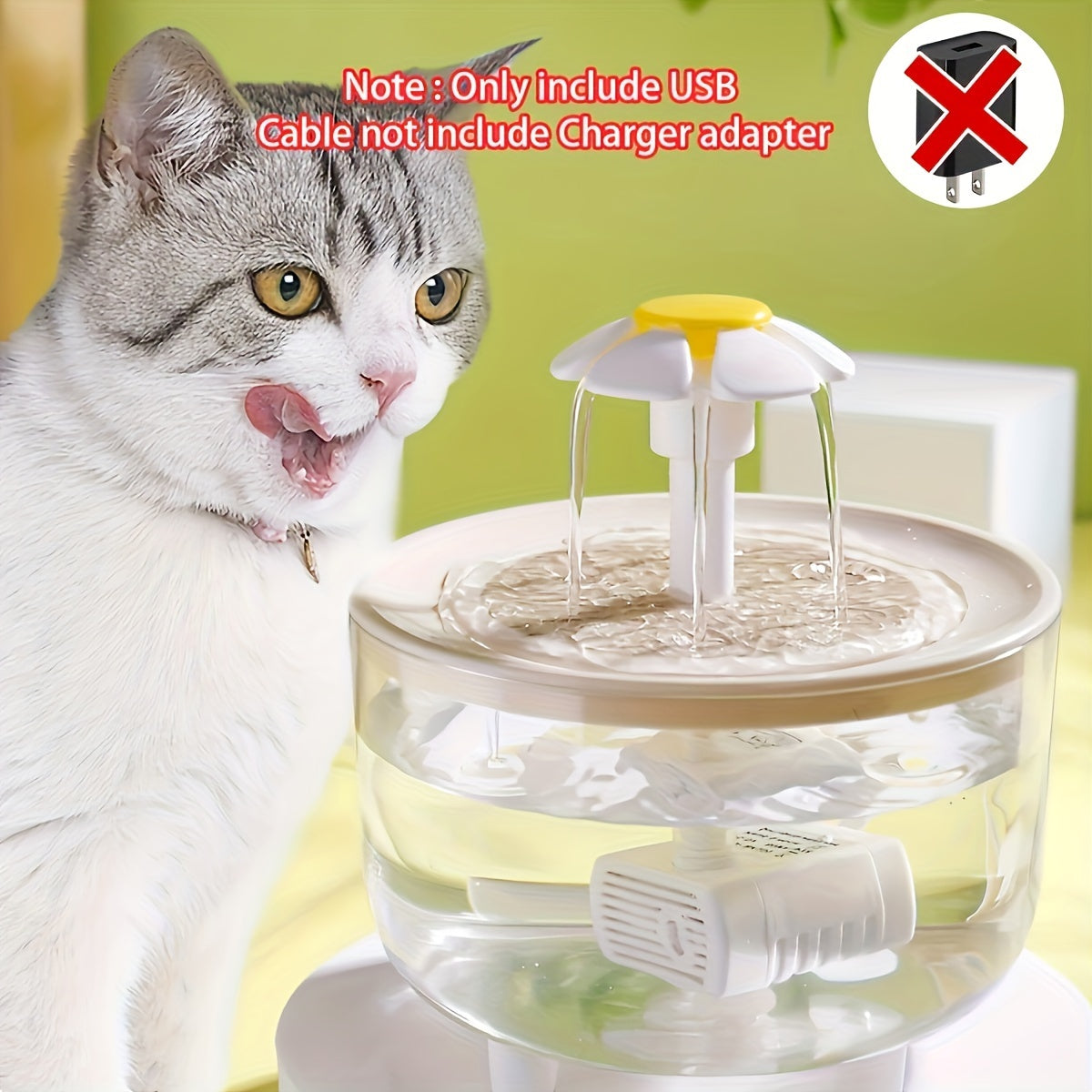 🐶🐱 Cat & Small Pet Fountain – 1.5L/52oz, Silent & Safe