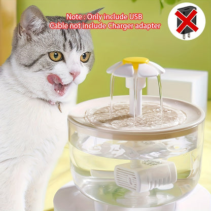 🐶🐱 Cat & Small Pet Fountain – 1.5L/52oz, Silent & Safe