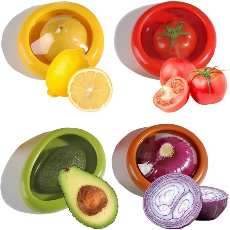 🥝4pcs Stackable Plastic Food-Safe Refrigerator Storage Containers