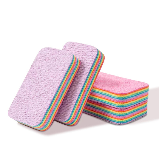🌈 Rainbow Fiber Sponge Super Absorbent Tearable Cleaning Cloths